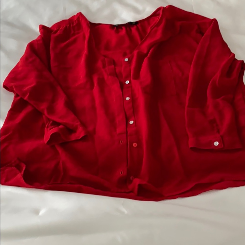 Red blouse